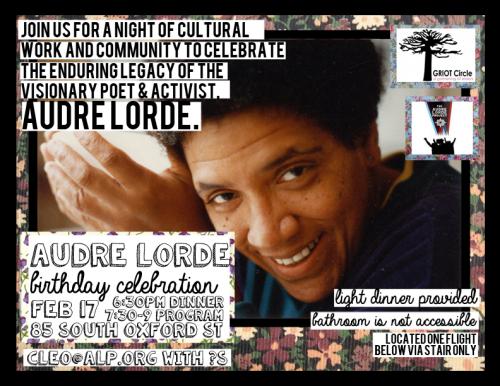 Audre Lorde Bday