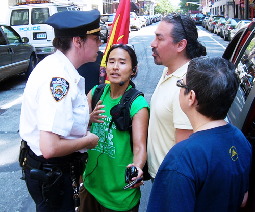 Police confront ALP and NE2SS members at Pride March